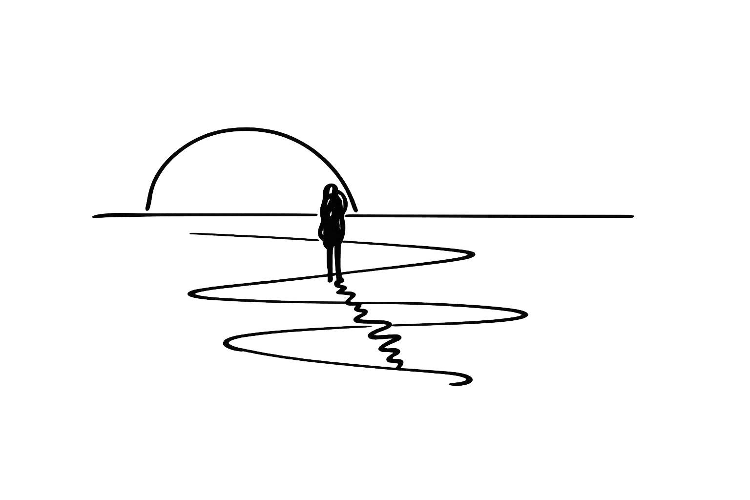 Illustration Sonnenuntergang